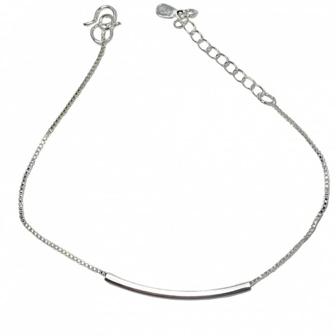 Zilver -armbandje- Celine- staafje-16 cm - Charme Bijoux