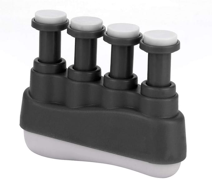 Vinger Exerciser - Hand Grip - Muziek Spelen - Ergonomisch Ontwerp - 4-7 lbs - Zwart