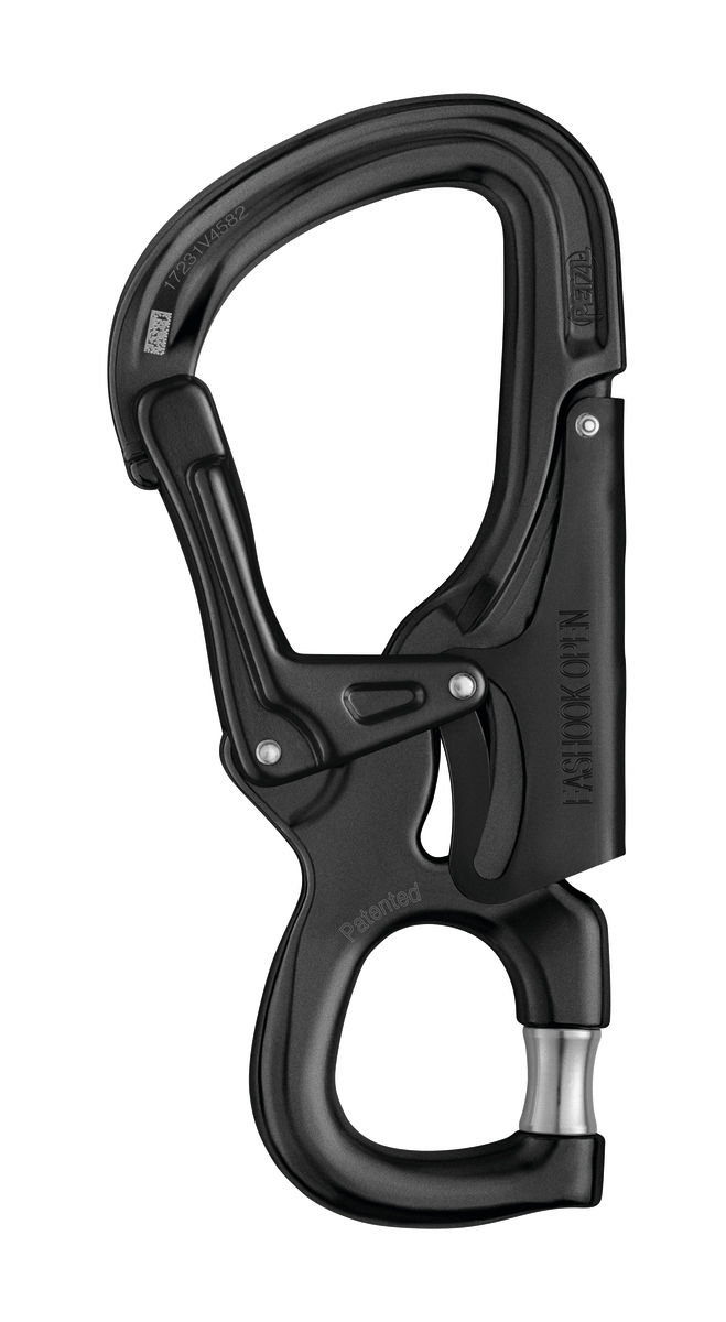 PETZL EASHOOK OPEN Automatic – Connector Black 25 KN