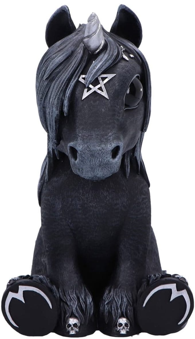 Nemesis Now - Culticorn (Large) 24.5cm Beeld/figuur - Zwart/Zilverkleurig