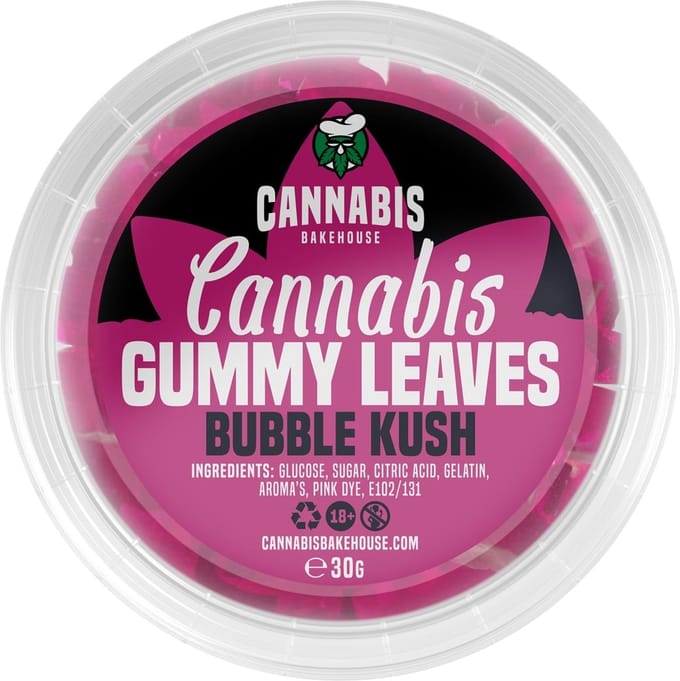 Cannabis Bakehouse Cannabis Leaves - wietsnoepjes met Bubble Kush smaak - 0% THC