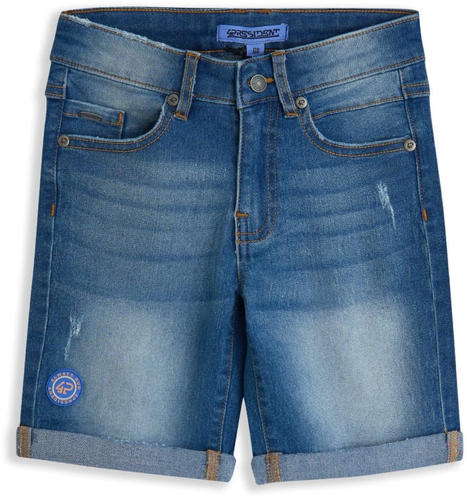 4PRESIDENT Korte Broek Jongens Short - Mid Blue - Maat 164