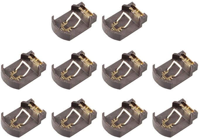 Dailygoods - 10 Stuks CR2032 CR2025 Knoopcel Batterijhouder