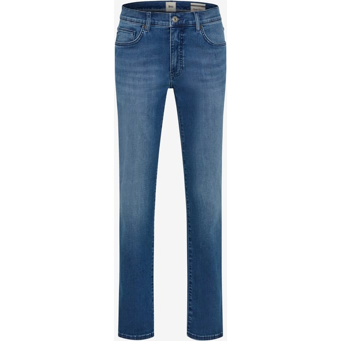 Brax Heren Jeans  Style CADIZ MID BLUE USED, denim blauw regular, maat 40/38