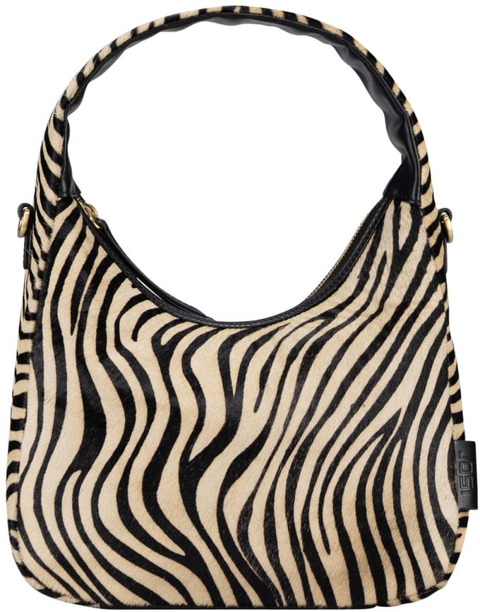 JOST Leren schoudertas Furry Zebra Hobo Bag Zebra veelkleurig