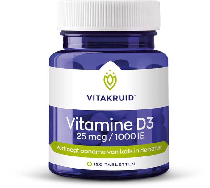 VitaKruid Vitamine D3 25 mcg 120 tabletten