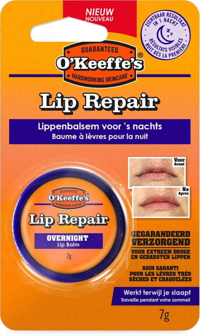 O'Keeffe's Lip repair overnight - 7 gr