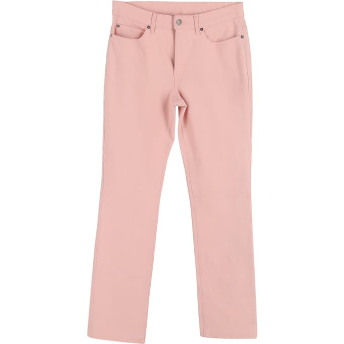 Escada jeans met rechte pijpen in roze katoenen denim
