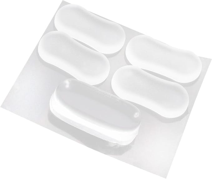 Toiletbril Bumpers - Wc-bril Pads - Stille Sluiting - Antislip Ontwerp - 5 Cm Set - Transparant