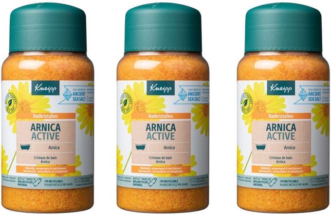 Kneipp - Badkristallen Arnica Active - 3 x 600 gr - Voordeelverpakking