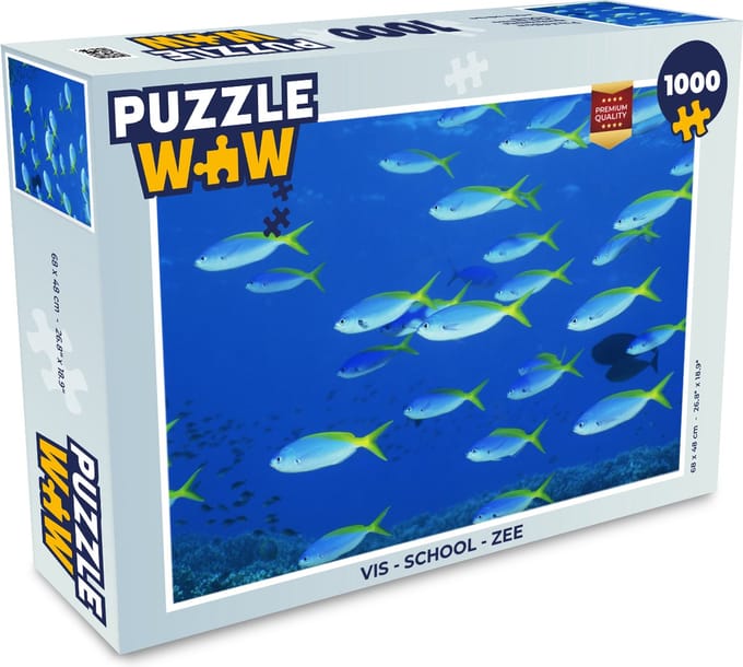 Puzzel Vis - School - Zee - Legpuzzel - Puzzel 1000 stukjes volwassenen