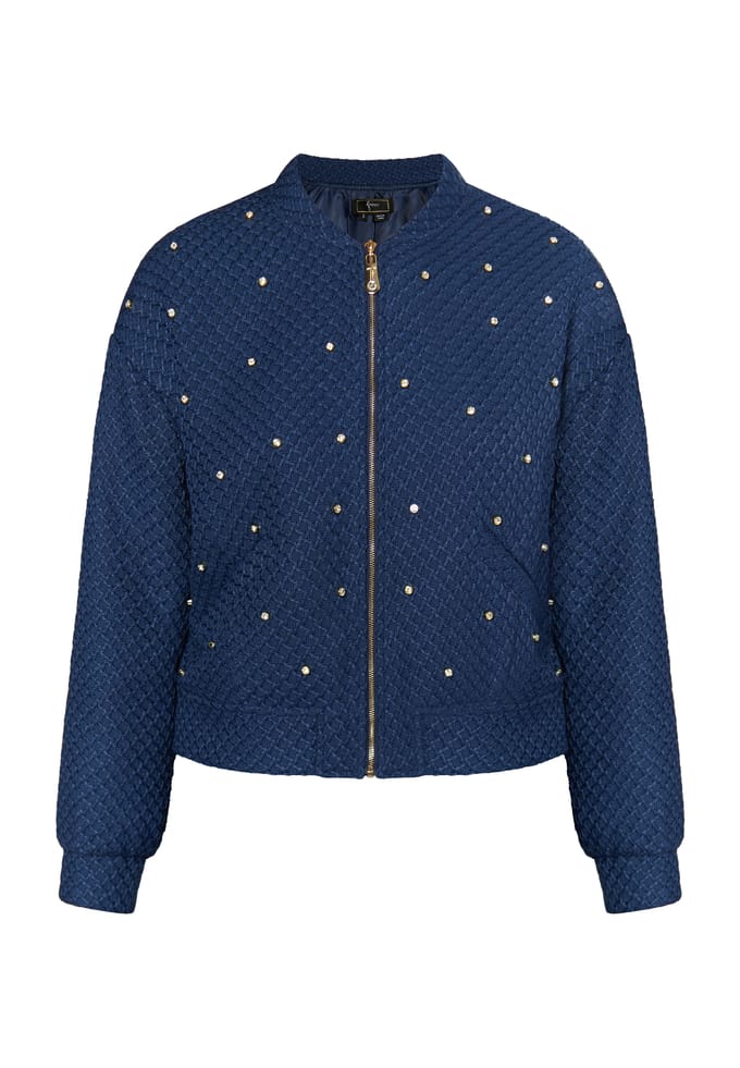 Faina Boucé jasje met strass steentjes Dames marine