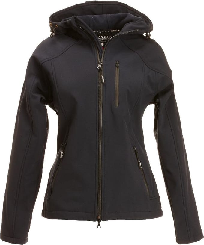 BMS Softshell-jas voor dames, marineblauw