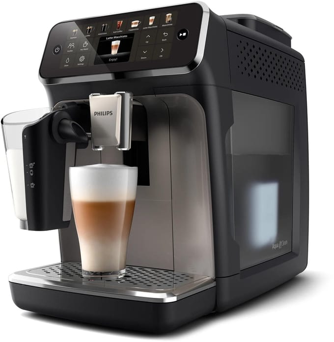 Philips Series 4400 EP4449 - automatic coffee machine with cappuccinatore - 15 bar - black/spray painted panthera