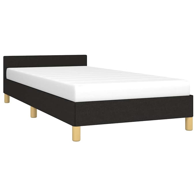 vidaXL - Bedframe - zonder - matras - 100x200 - cm - stof - zwart