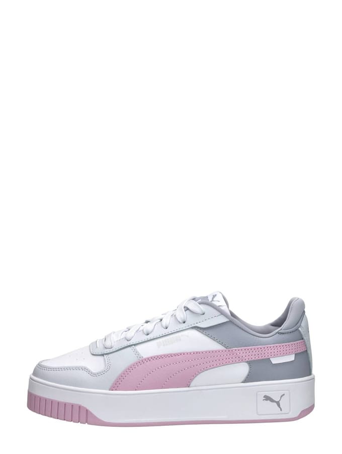 PUMA Carina Street Dames Sneakers - PUMA White-Grape Mist-PUMA Silver