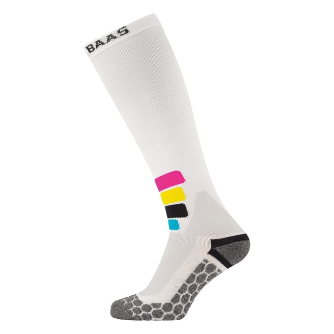 Poederbaas Skisokken Compressie Technical Pro Merino Wit-43/46