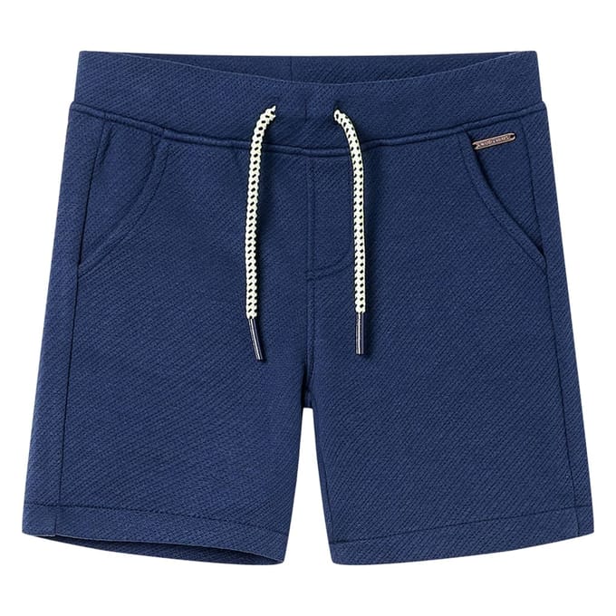 vidaXL - Kindershorts - met - trekkoord - 104 - donkerblauw