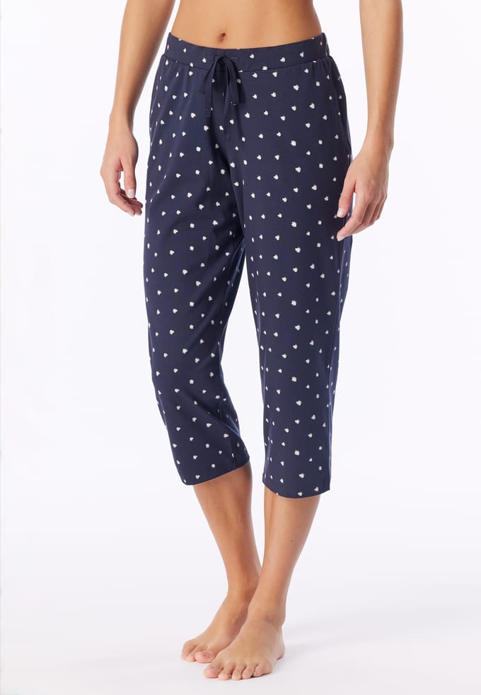 3/4-broek met stippen, donkerblauw - Mix+ Relax 46