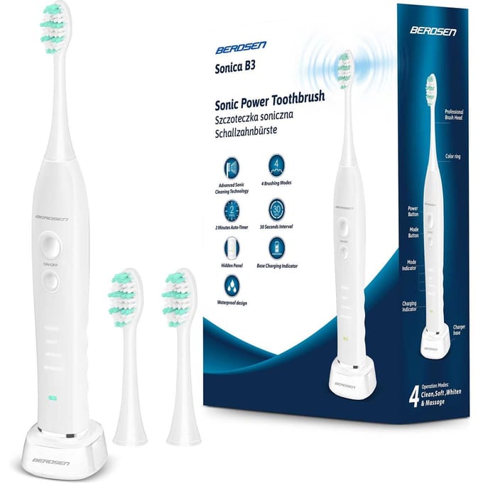 Berdsen Sonica B3 – Professionele Sonische Tandenborstel – Wit