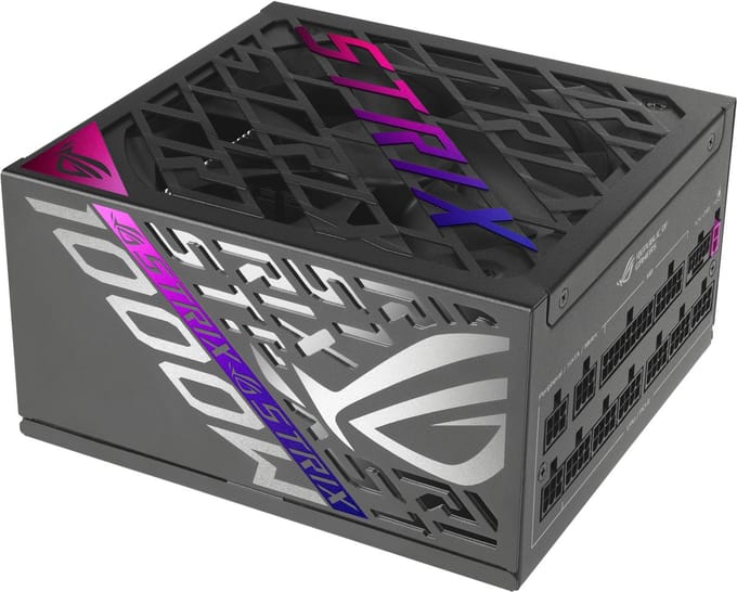 ASUS ROG Strix 1000W Platinum Voeding - 1000 Watt - 135 mm - ATX 3.1 - 80 Plus 80 PLUS Platinum
