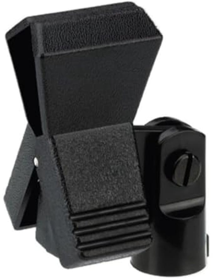 Microfoonklem met veermechanisme