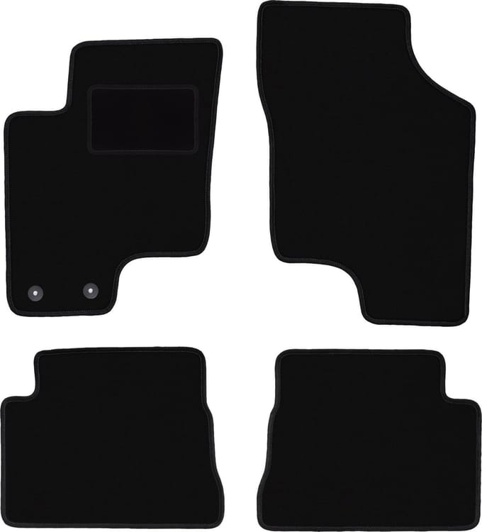 Zwarte veloursmatten voor: Hyundai Getz hatchback (2002-2010)