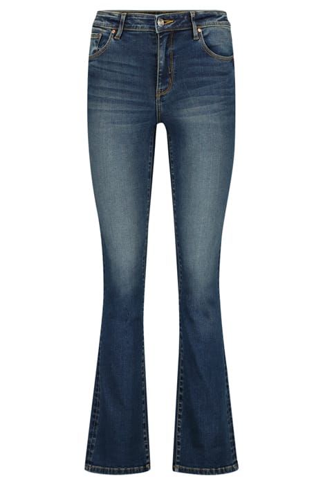 RAIZZED Faye Jeans Dark Blue Stone Maat: W23L32 | Flared Jeans Outlet | Dames | Blauw