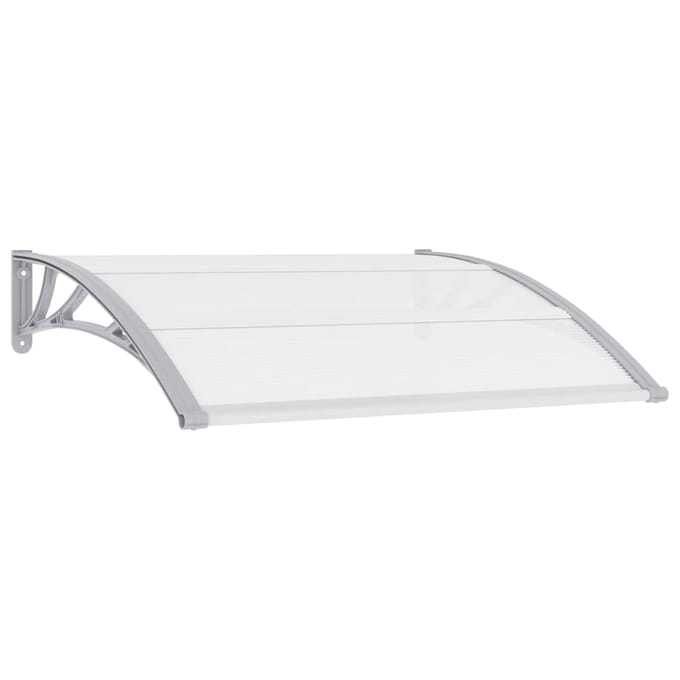 vidaXL - Deurluifel - 120x75 - cm - PC - grijs - en - transparant