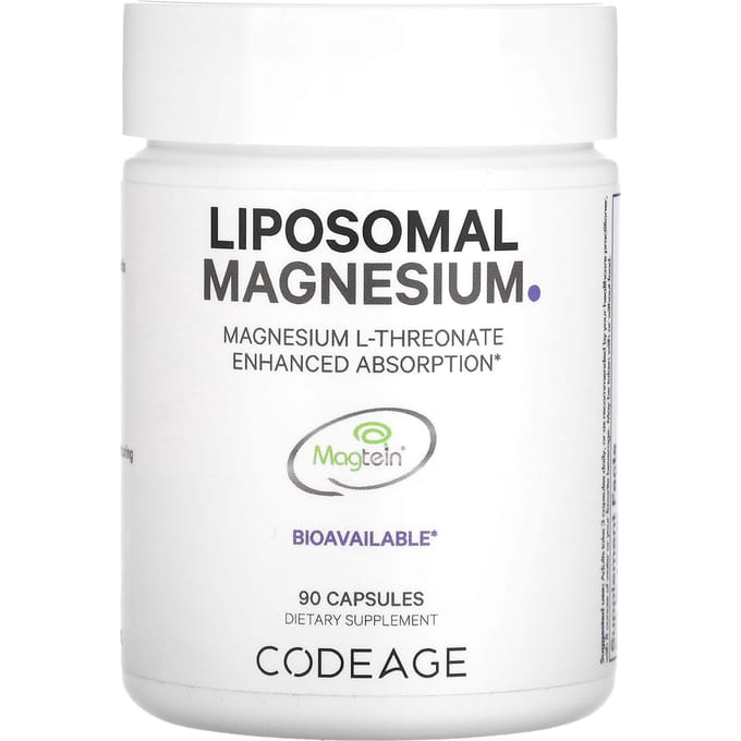 Magnésium L-Thréonate Liposomal, 90 Gélules Végétales
