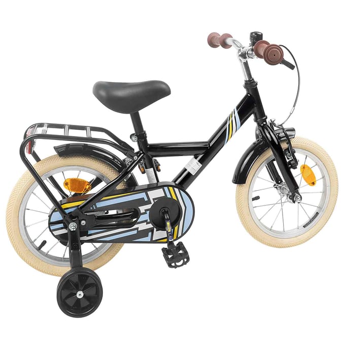 vidaXL - Kinderfiets - 12 - Inch - voor - 2-4 - jaar - oud - Zwart