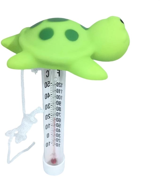 Zwembad Thermometer - Drijvend Speelgoed - Water Temperatuur Meten - Grappig Schildpad Design - 9 Centimeter - Multicolor