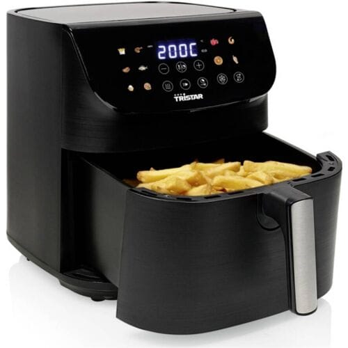Tristar Airfryer FR-9073 - 9 l - Heteluchtfriteuse - Digitaal LED Touchscreen - 12 programma's - Zwart - 1800 Watt