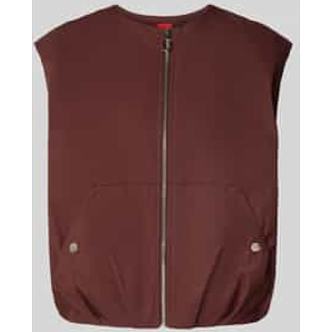 Regular fit gilet van puur katoen, model 'AZELDA'