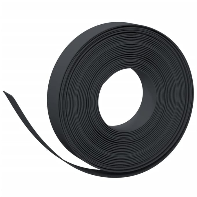 vidaXL - Tuinbegrenzing - 10 - m - 10 - cm - polyetheen - zwart
