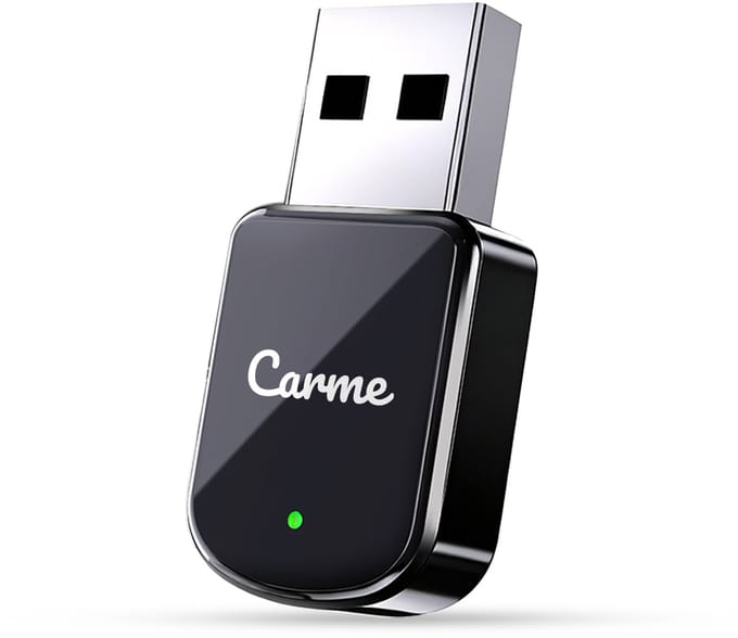 CarMe Mini 2-in-1 CarPlay Dongle V3 - CarPlay Adapter - Draadloos CarPlay & Android Auto - USB-A & USB-C - Android Auto Dongle - Apple Carplay - Zwart