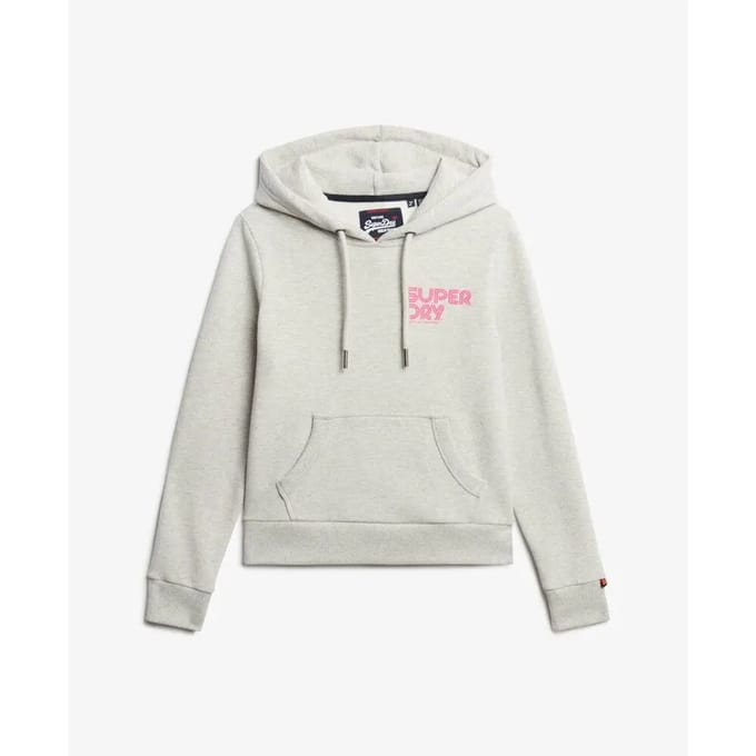 Dames sweatshirt met fluorescerende capuchon Superdry