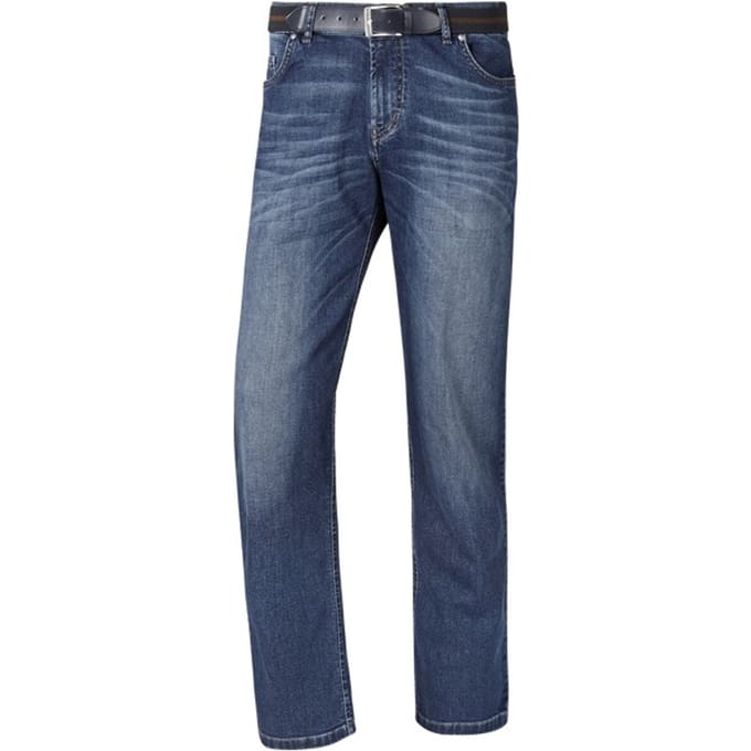 Jan Vanderstorm herren Jeans Met Lage Taille - 33 - blauw - Plus Size