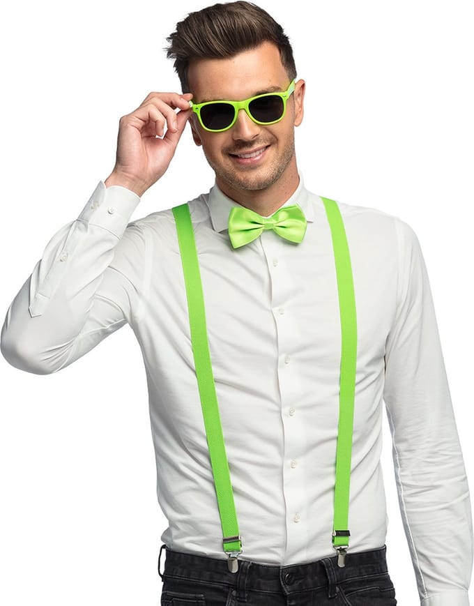 Boland - Set Classic neongroen Neon,Groen - Volwassenen - Unisex - -