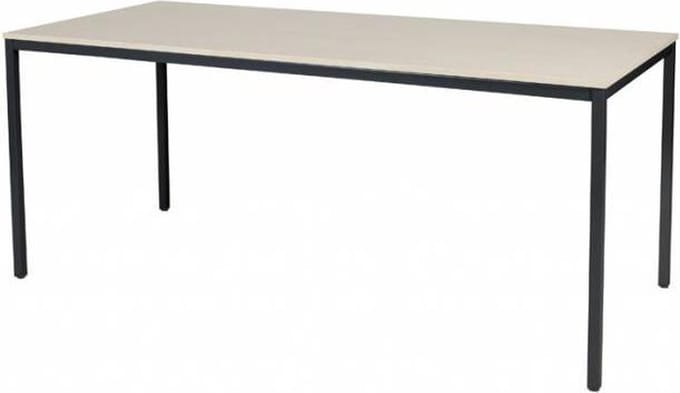 Bureautafel - Domino Basic 180x80 Eiken - zwart frame