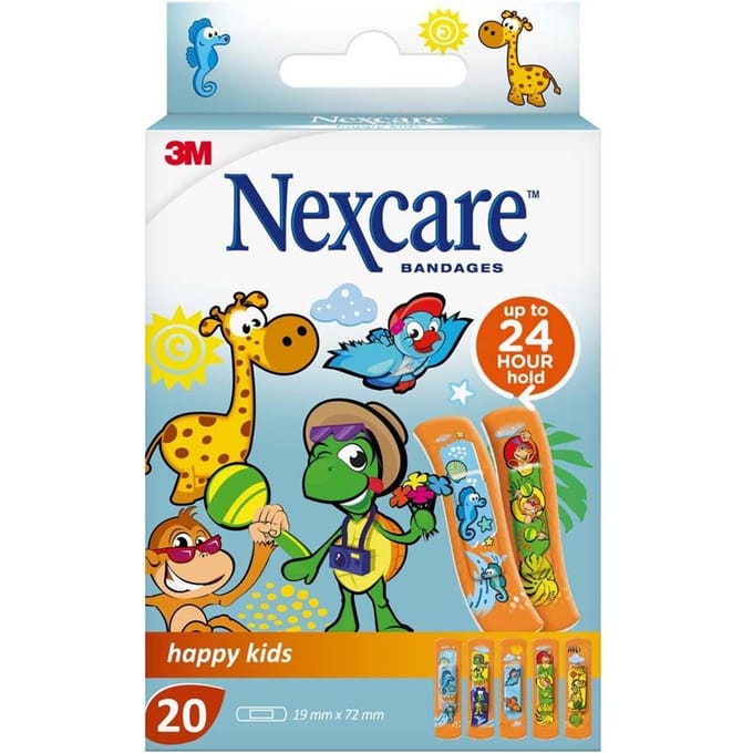 Nexcare 3m Happy Kids Strips 20 N0920nlw