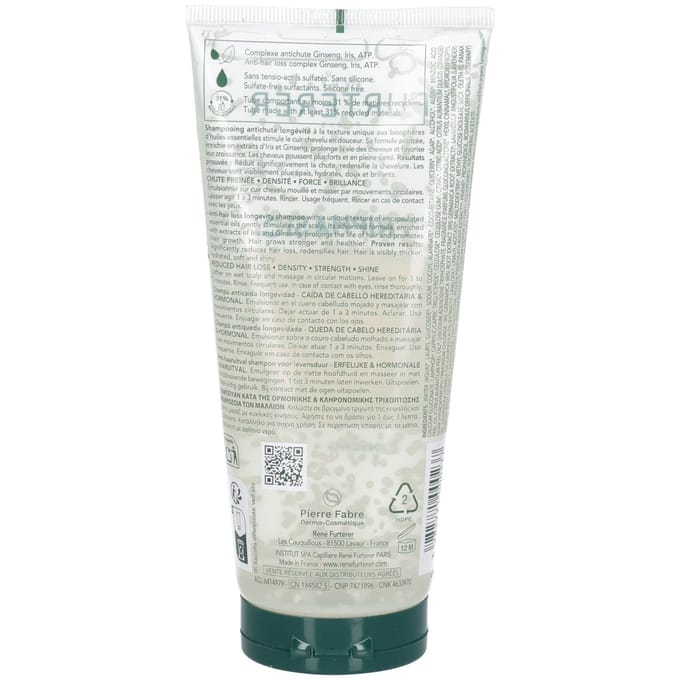 René Furterer Triphasic Anti-haaruitval Shampoo Voor Levensduur, Erfelijke & Hormonale Haaruitval 200ml