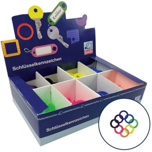 Basi 8520-9010 Sleutelclip 8-kleurig 200 stuk(s)