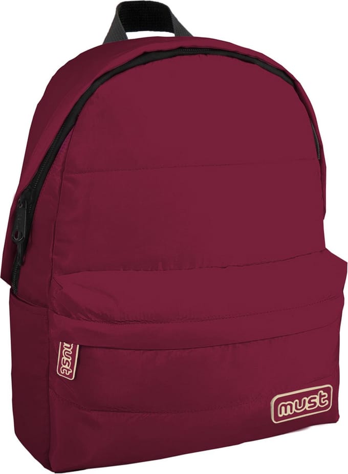 Must Must Rugzak PUFFY - 42 x 32 x 17 cm - Bordeaux / Creme