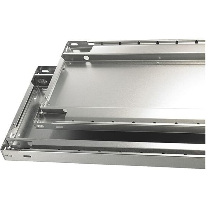 SCHULTE Lagertechnik MULTIPlus 150 extra legbord, 1300x600 mm, rand 25 mm, met 4 legbordsteunen