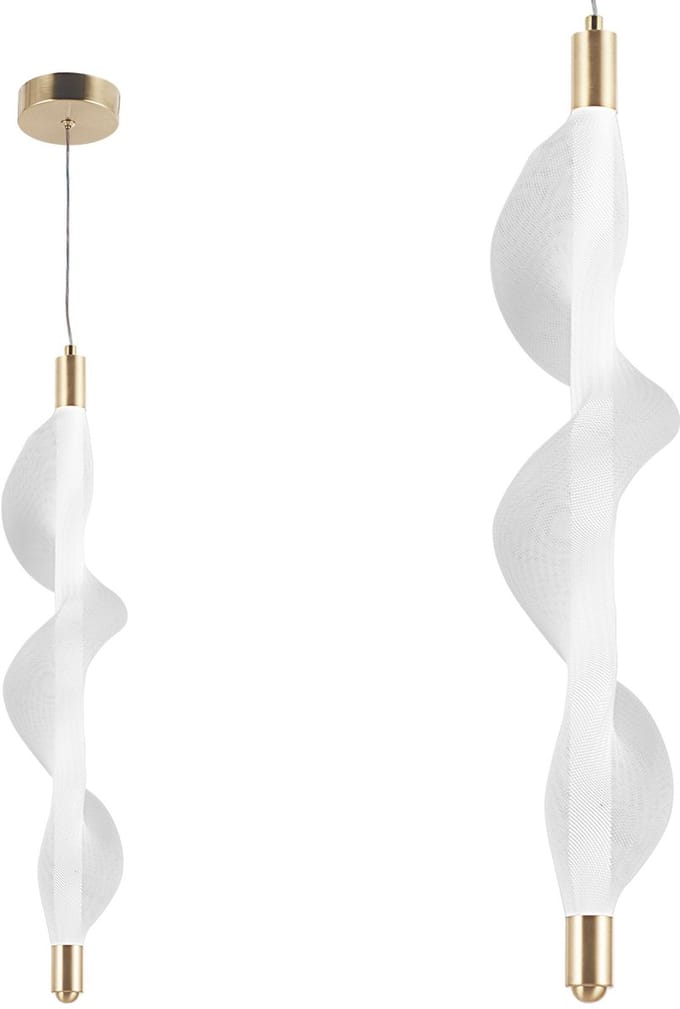 Toolight Led G008-1Cp Hanglamp Wit Goud