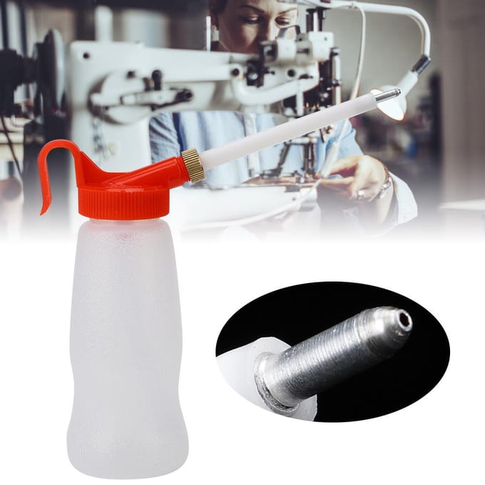 Lot de 5 pistolets distributeurs d'huile pour machine à coudre, 180 ml white