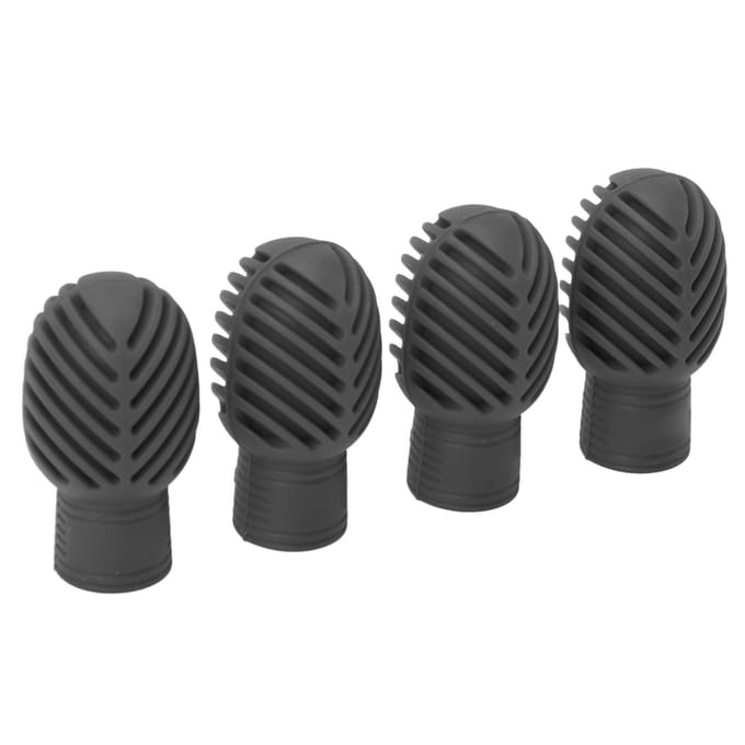 4 STUKS Drumstok Stille Oefentip Silicone Rekbaar Drum Oefen Percussie Tip Grijs