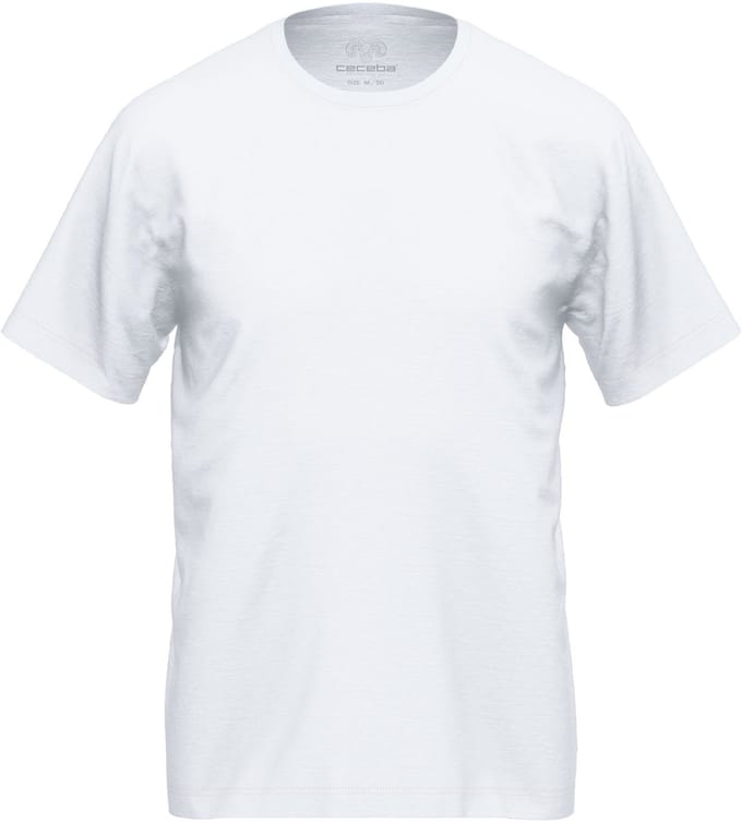 Ceceba heren T-shirt met O-hals (1-pack) - wit