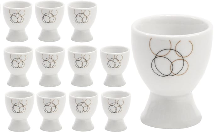 Set van 12 eierdopjes Kijk 4,8cm
